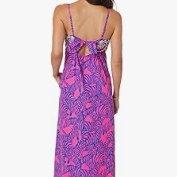 Lilly Pulitzer Bernadette Maxi in wild night fruit size 14 adjustable straps - Picture 2 of 11